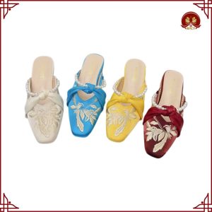 Giày Dép Thêu Hanfu Phong Cách Châu Á Mới NYCT - Dành Cho Nữ Xuống Phố