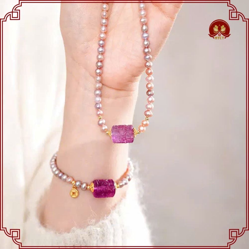 Vòng Tay Ngọc Trai Tự Nhiên - BST Trang Sức Nữ Lễ Hội - Ảnh 5