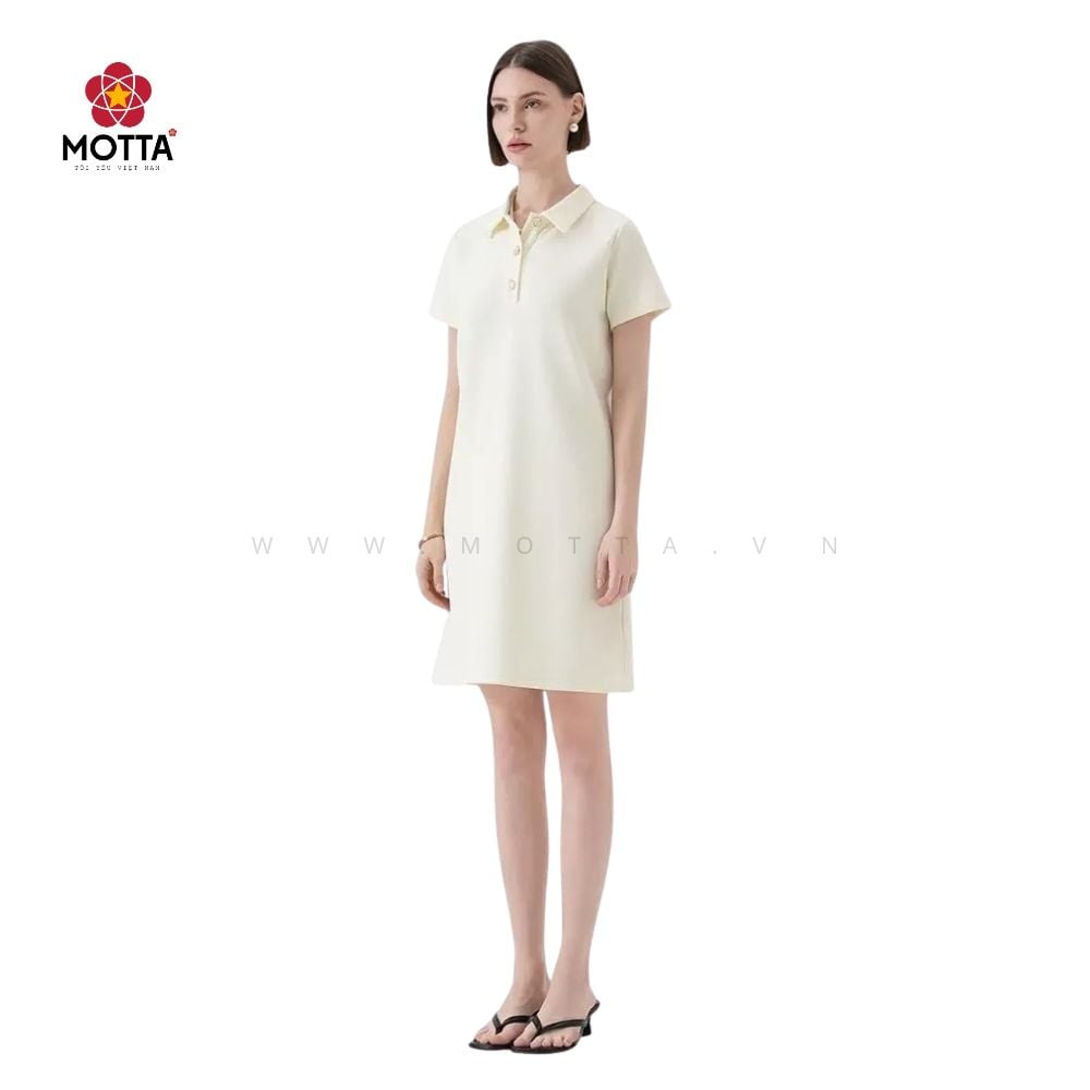 Váy Nữ Liền Cổ Polo Phong Cách Pháp Motta Dành Cho Nữ Xuống Phố - Ảnh 4