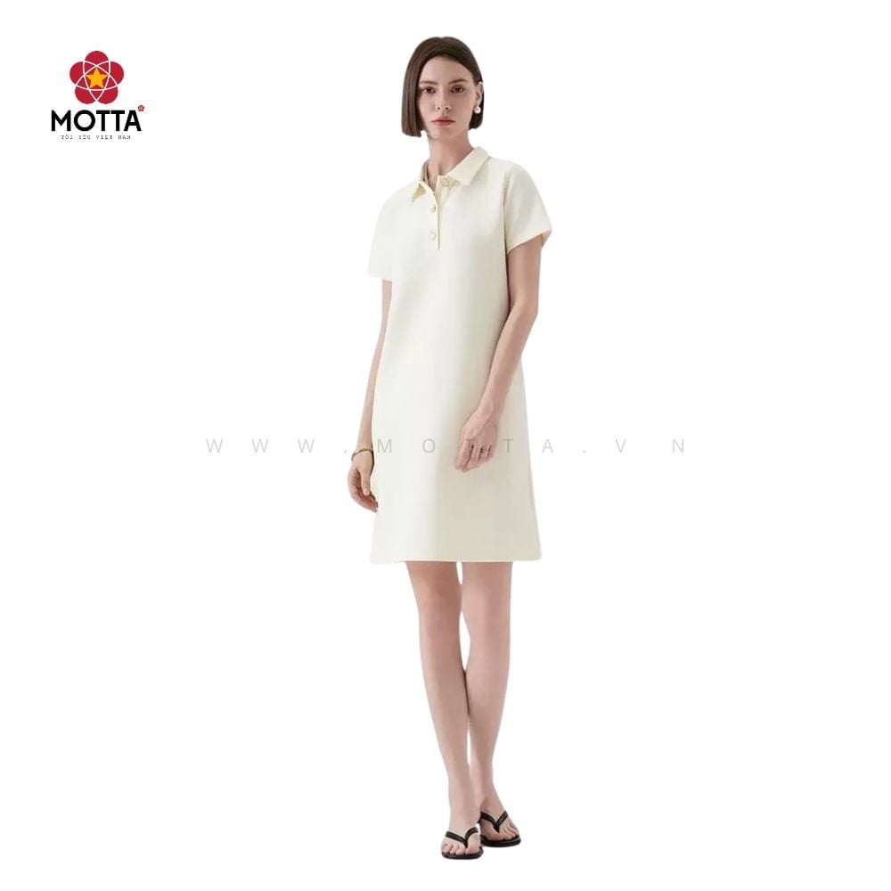 Váy Nữ Liền Cổ Polo Phong Cách Pháp Motta Dành Cho Nữ Xuống Phố - Ảnh 5