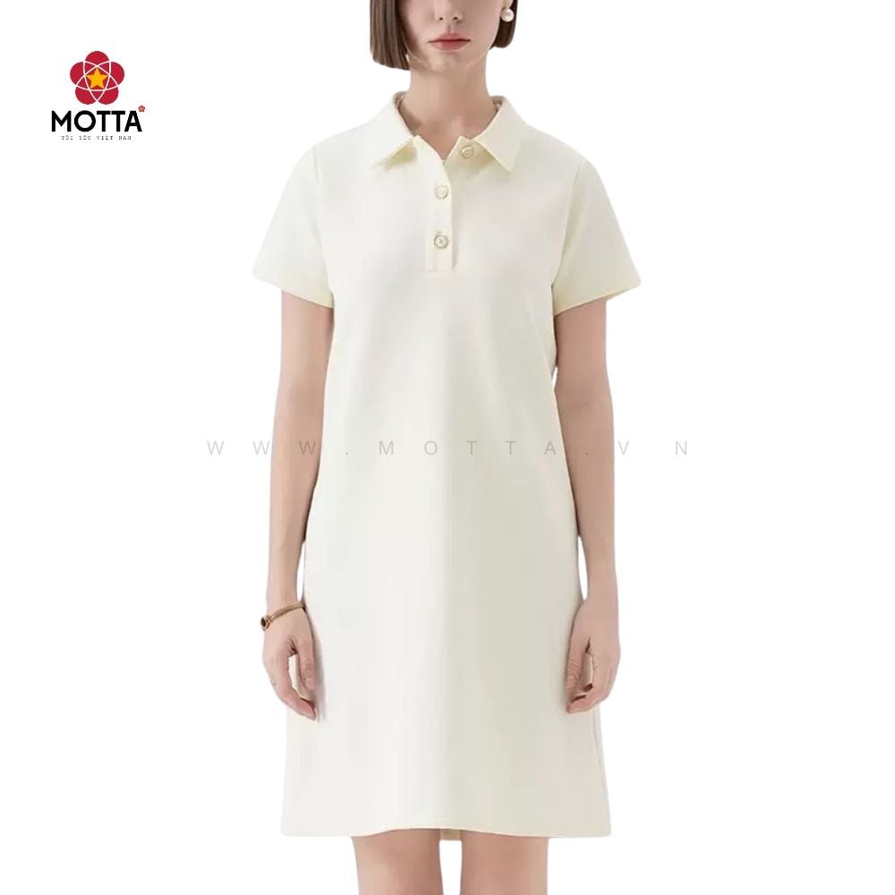 Váy Nữ Liền Cổ Polo Phong Cách Pháp Motta Dành Cho Nữ Xuống Phố - Ảnh 6