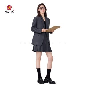 Bộ Vest Nữ Kèm Váy Xếp Ly Dành Cho Nữ Công Sở