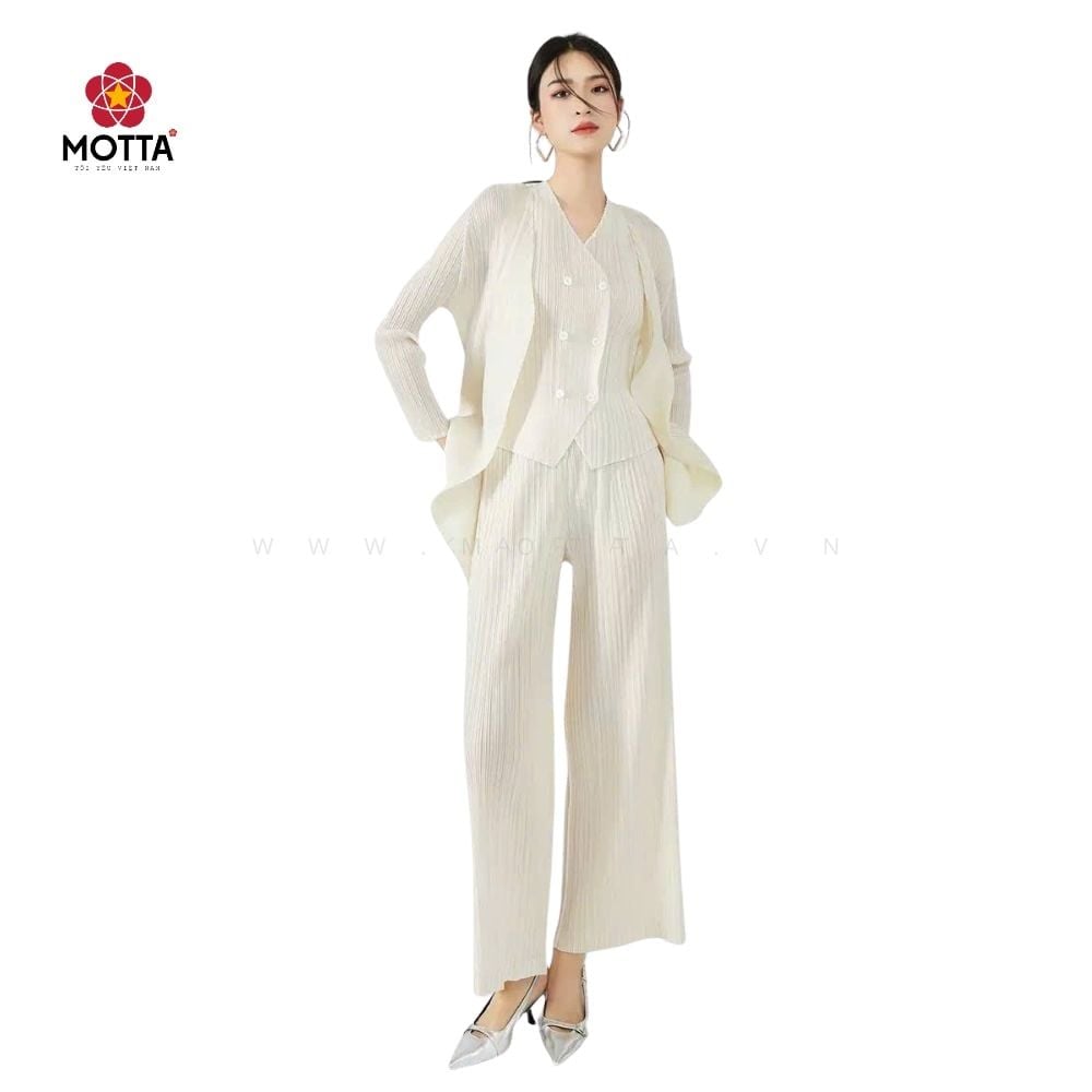 Bộ Vest Nữ Ba Món Thời Trang Thanh Lịch Dành Cho Nữ Xuống Phố, Công Sở - Ảnh 2