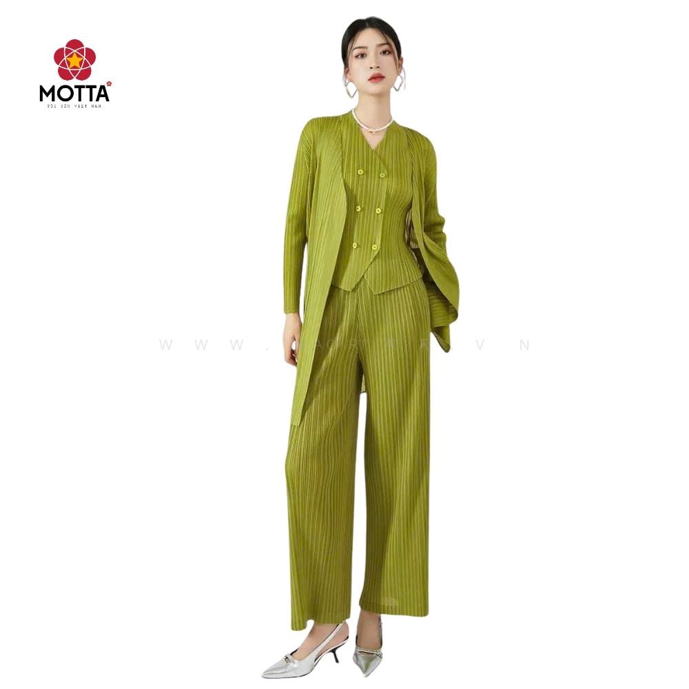 Bộ Vest Nữ Ba Món Thời Trang Thanh Lịch Dành Cho Nữ Xuống Phố, Công Sở - Ảnh 3