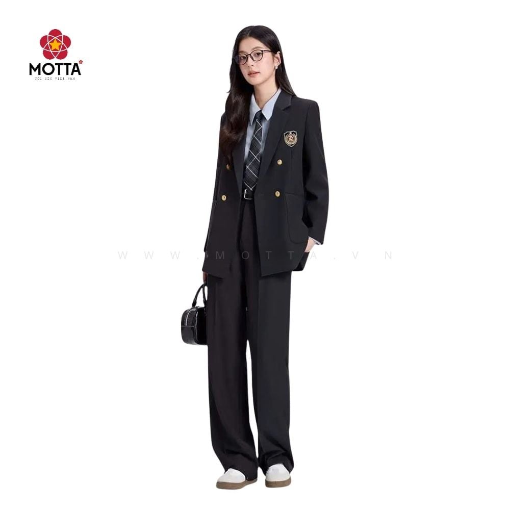 Bộ Vest Đen Nữ Motta Dành Cho Nữ Công Sở - Ảnh 5