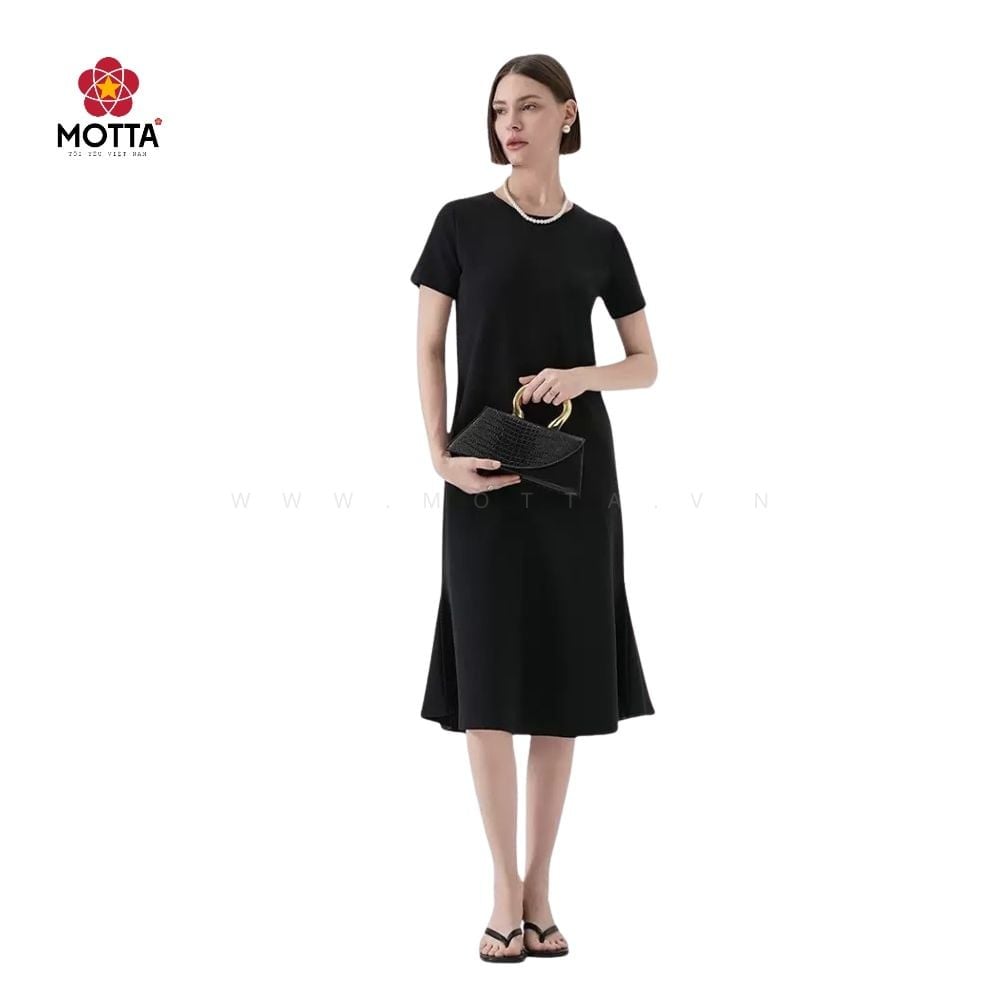 Đầm Nữ Motta Ngắn Tay Cổ Tròn Dành Cho Nữ Xuống Phố [HOT]