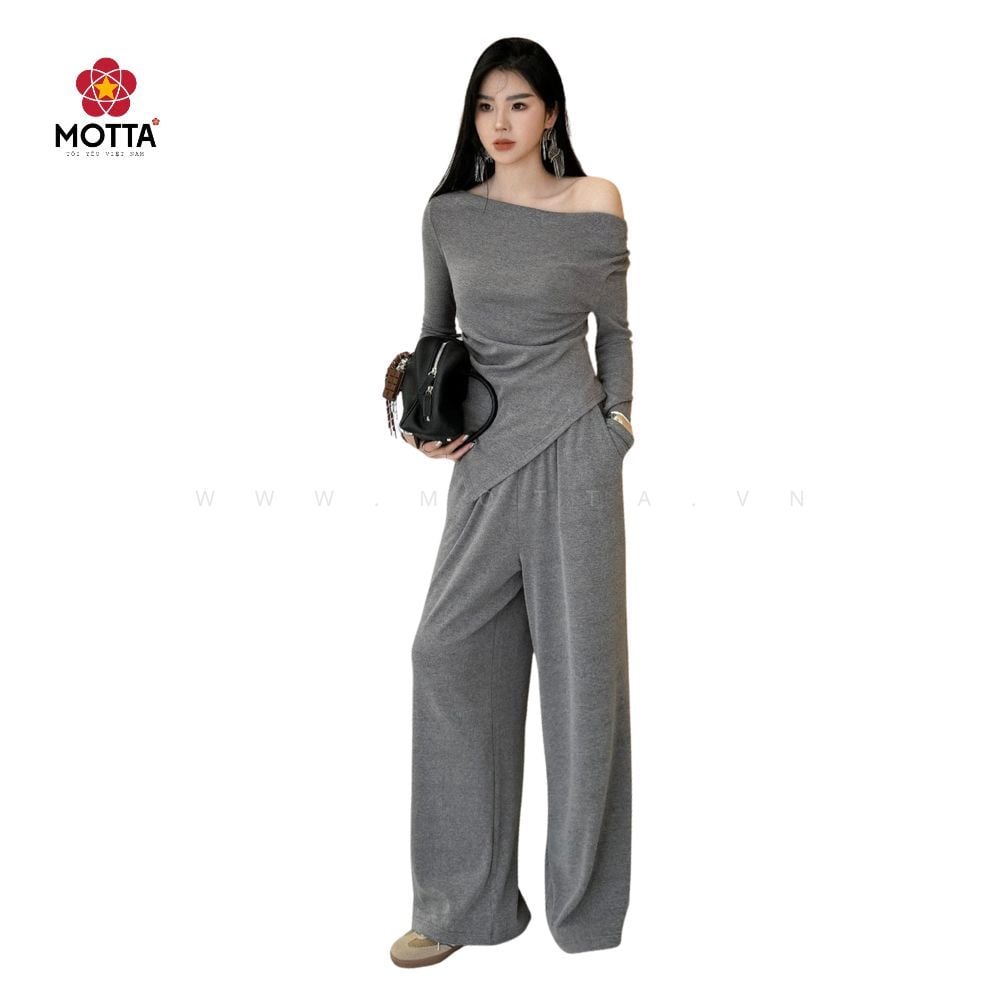 Set Bộ Áo & Quần Trễ Vai Motta Sang Trọng Dành Cho Nữ Sự Kiện, Công Sở, Xuống Phố - Ảnh 9