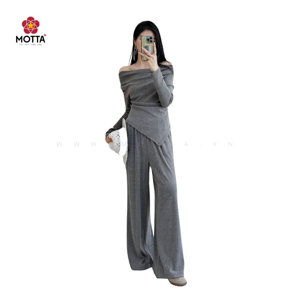 Set Bộ Áo & Quần Trễ Vai Motta Sang Trọng Dành Cho Nữ Sự Kiện, Công Sở, Xuống Phố - Ảnh 10